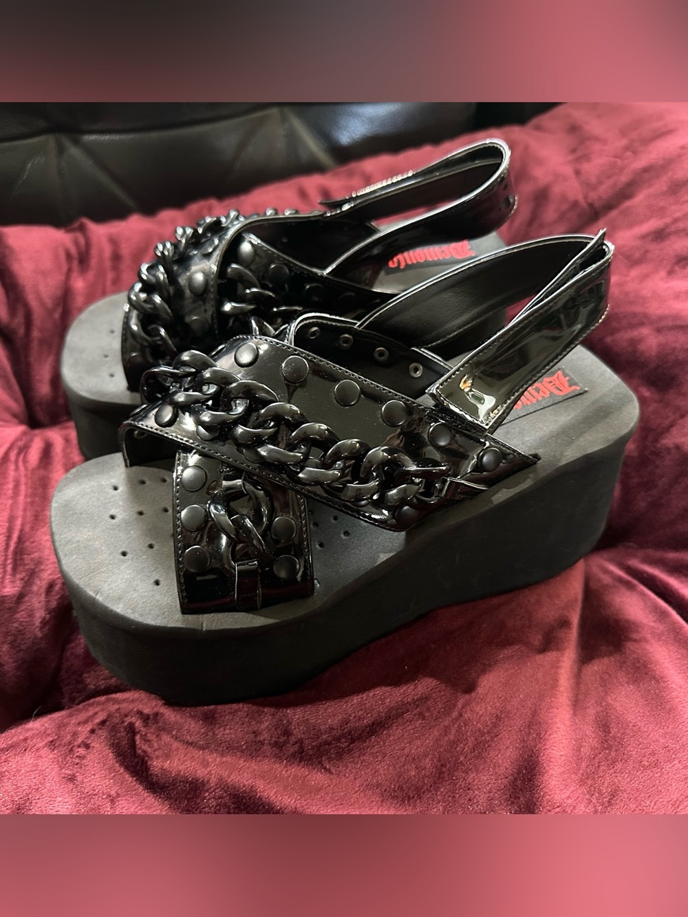 Demonia Platform Sandals Sz 8